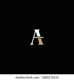Letter "A" design for logo and icon.