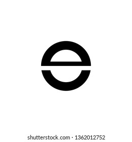 LETTER A, E, S LOGO, BLACK WHITE