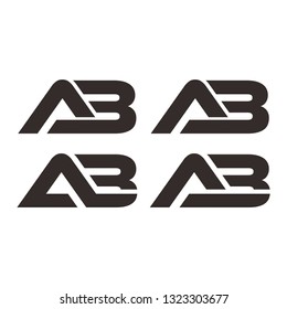 Letter A, EA, and AB logo design. Linear creative minimal monochrome monogram symbol. Universal elegant vector sign design. Premium business logotype. Graphic alphabet symbol for corporate business id