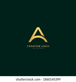 Letter A. Elegant logotype vector. Minimalist concept