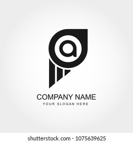 Letter A, Initial PA Logo Design