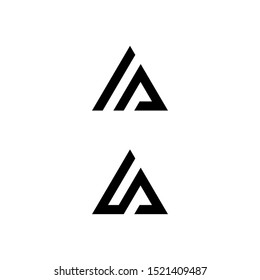 Letter A, LA, S  Icon Design Template vector stock illustration.