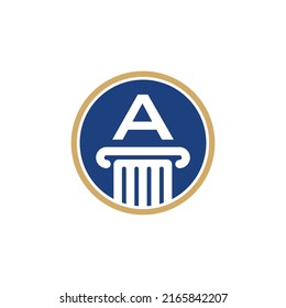 Letter A, Law Logo Vector 012