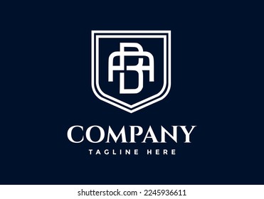 letra A, logotipo B, adecuado para el símbolo inicial de la empresa.