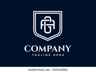 letter A, logo G, suitable for the company's initial symbol.
