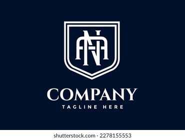 letra A, logotipo N, adecuado para el símbolo inicial de la empresa.