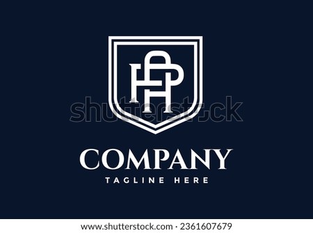 letter A, logo P, suitable for the company's initial symbol.
