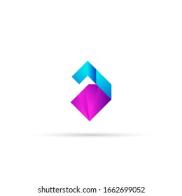 "Buchstabe A". Minimalistisches, einfaches, digitales und modernes Logo-Design.