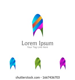 "letra A". Diseño minimalista, sencillo, digital y moderno de logotipos.