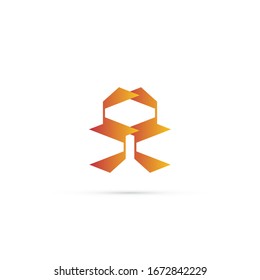 "letra A". Diseño minimalista, sencillo, digital y moderno de logotipos.