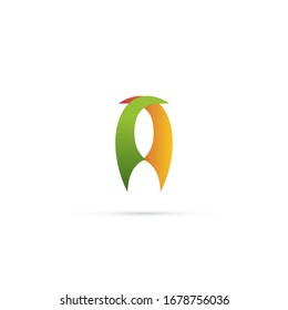 "letter A". Minimalist, simple, digital and modern logo design.