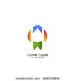 "Buchstabe A". Minimalistisches, einfaches, digitales und modernes Logo-Design.