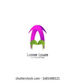 "letra A". Diseño minimalista, sencillo, digital y moderno de logotipos.