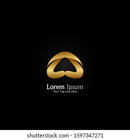 "letter A". Minimalist, simple,digital and modern logo design.
