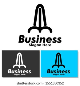 Letter A, Rocket Logo Template for Apps, Web, Business and Technology Company