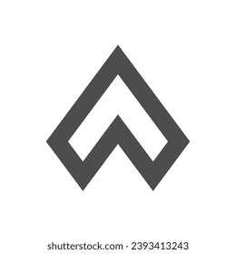 Letter A, triangle logo concept desain illustration