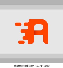 Letter A. Typographic for logo and template design