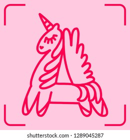 Letter "A" unicorn. Written by unicorns. Letter in the style of the unicorn. Fairytale font. Trend print on a T-shirt. Printable Unicorn Colouring Pages. Unicorn alphabet.