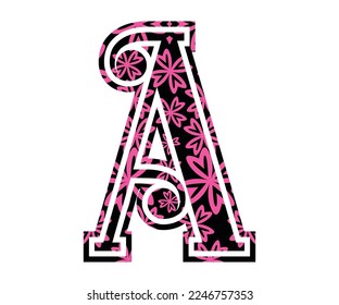 Letter A, Valentine Alphabet Monogram
Sublimation vector design file, for mug, t-shirt, vase, pillow case. etc