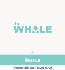letter "A" for the whale logo design