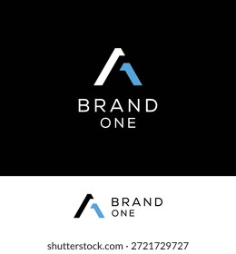 letra A1 conceito logotipo design vetor modelo