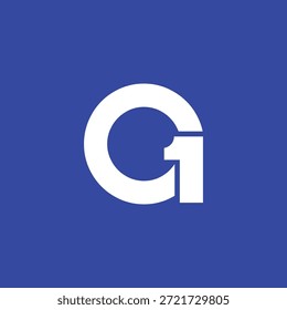 letra A1 conceito logotipo design vetor modelo