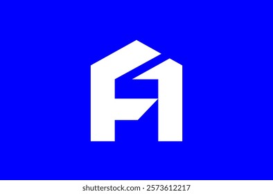 Letter A1 logo, number 1 logo, a one icon, letter F, hexagon a logo, hexagon f letter logo, letter a house shape, hexagonal house shape, a with arrow, bold design simple app icon, digital a technology