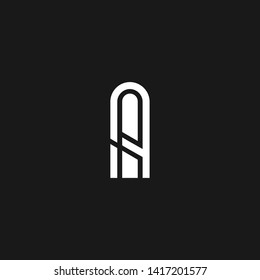 Letter AA AI IA A I Clean and Minimal Initial Based Logo Design