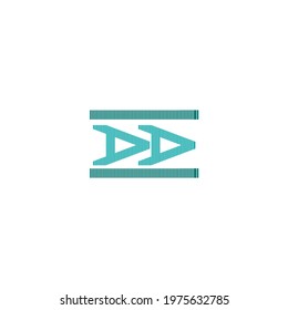 Letter AA  Bridge logo design vector isolated on white background, Can be used as  business, Brands, Mascot.
