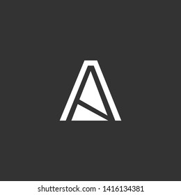 Letter AA Clean and Minimal Initial Based Logo Design
