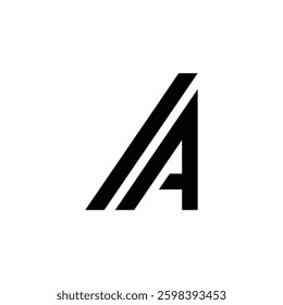 Letter Aa Design Logo. Letter A Icon Logo Vector Illustration.