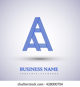 Letter AA linked logo design. symbol for your business or company identity.
