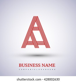 Letter AA linked logo design. symbol for your business or company identity.