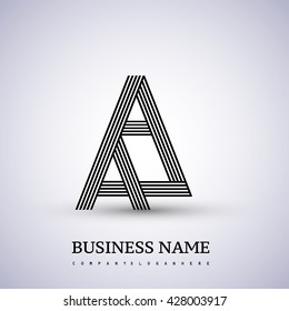 Letter AA linked logo design. Elegant symbol for your business or company identity.