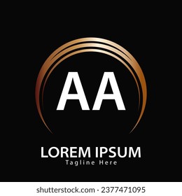Buchstabe A Logo. A A. Ein Logo-Design, Vektorgrafik für Kreativunternehmen, Unternehmen, Industrie