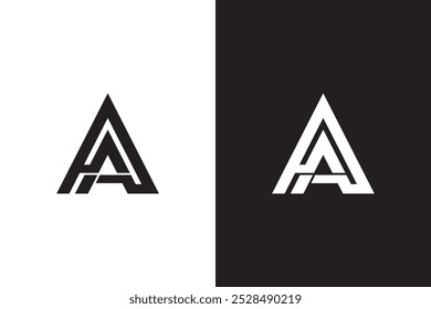 Letter AA logo design. AA logo design.