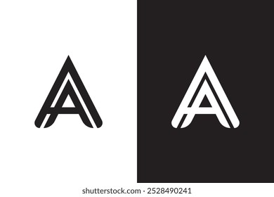 Letter AA logo design. AA logo design.