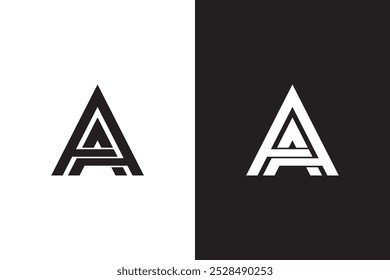 Letter AA logo design. AA logo design.