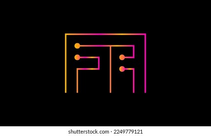 Letter AA logo design. AA logo monogram design vector