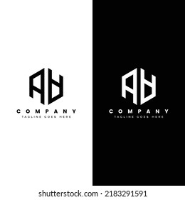 letter aa logo design template