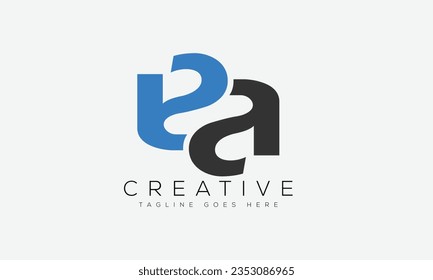 Letter AA logo design template vector illustration.