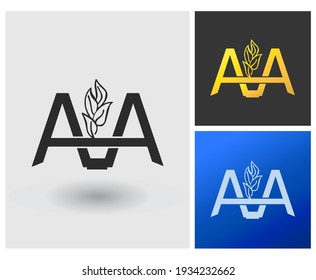 Letter AA Logo Design Vector with Abstract Elegant Modern Square Shape Apps Concept