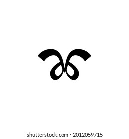 
letter aa logo design vector template