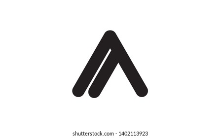 Letter AA logo icon design template