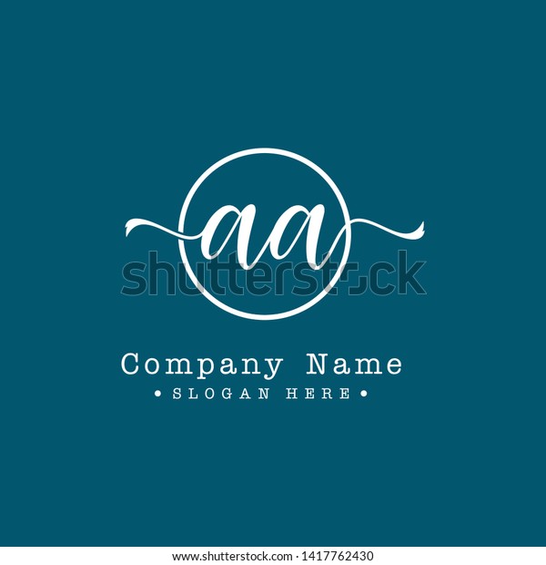 Letter Aa Logo Initial Letter Design Stock Vector (Royalty Free) 1417762430