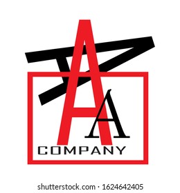 Letter A or AA Logo Template, Icon, Symbol