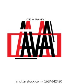 Letter A or AA Logo Template, Icon, Symbol