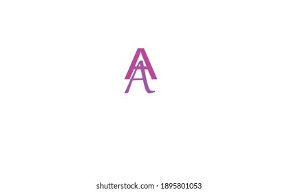 Plantilla de logotipo de letra A o AA, icono, símbolo