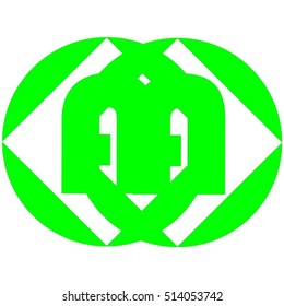 letter AA logo Vector
