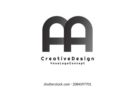 Letra A Elemento de plantilla de diseño de logotipo de forma moderna